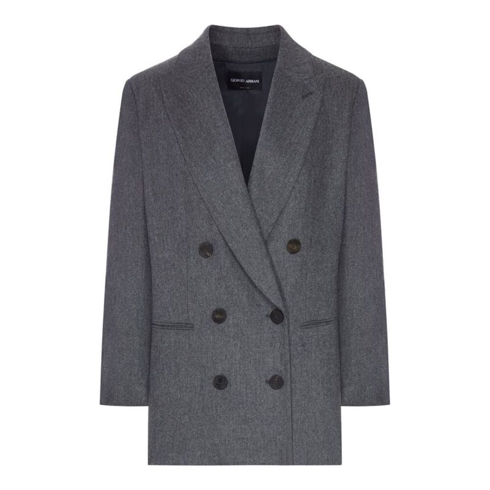 Giorgio Armani Women Double-Breasted Virgin Wool Jacket